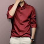 Marron micro shirt