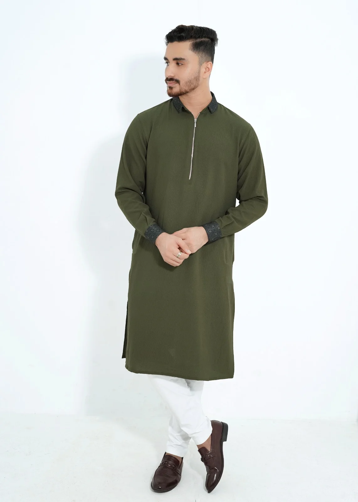 olive Ambus Cotton Olive Panjab - Image 1